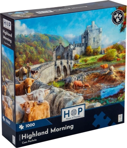 House of Puzzles Puslespil Morgen i det skotske højland, 1000 brikker