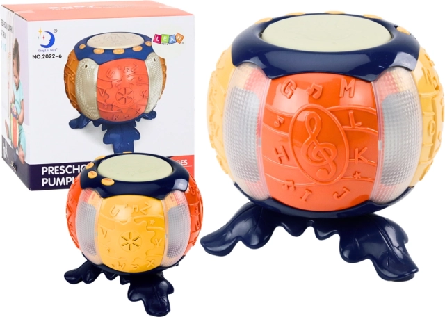 Interaktivt lærende græskar med musik og lys