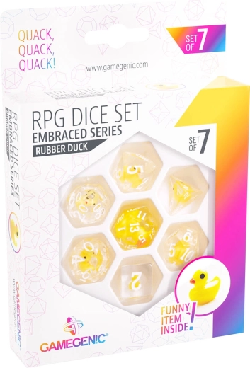 Gamegenic RPG-sæt med terninger Embraced series Rubber duck