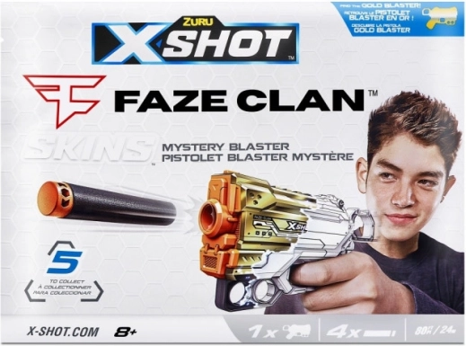 Raketskydder X-Shot Skins Menace FaZe med 4 pile