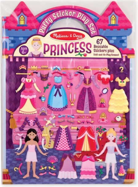 Kreativt klistermærkesæt Prinsesser