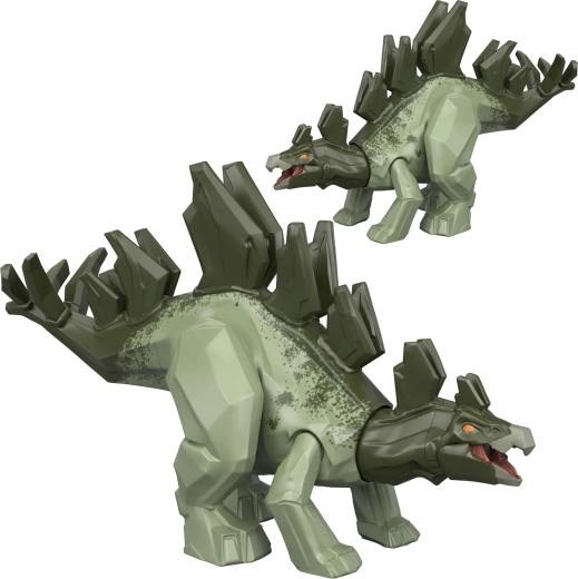 Mattel Jurassic World Mayhem Mix-Ups 2-i-1 stegosaurus – dinosaurfigur