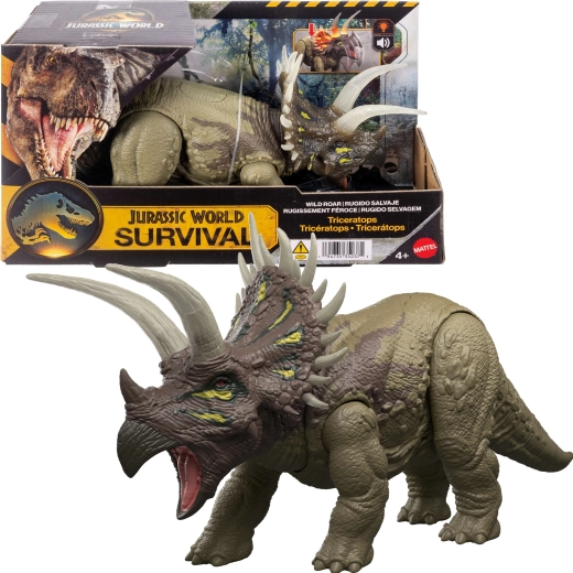 Mattel Jurassic World survival triceratops med lys og lyd