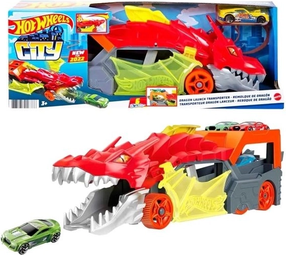 Hot Wheels City drage-transporter med affyrer
