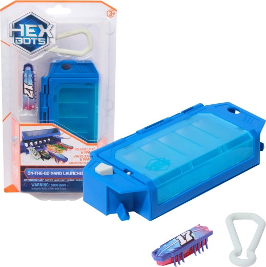 Hexbug HEXBOTS Nano On‑The‑Go Launcher med mikro‑robot