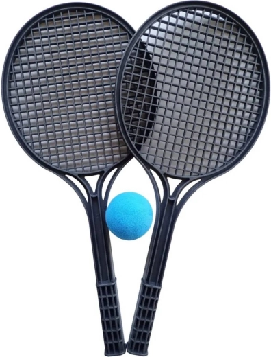 KUBIsport soft-tennissæt med 2 ketchere og en skumbold