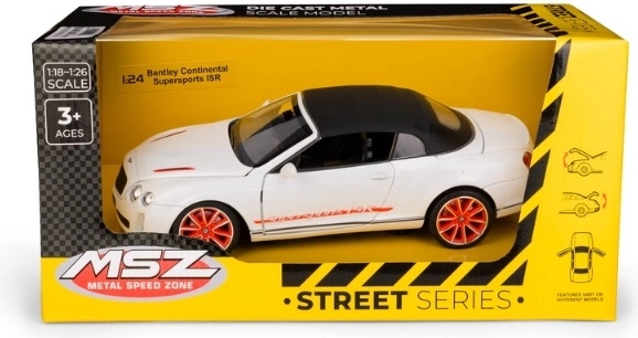 MSZ Bentley Continental Supersports ISR hvid bilmodel i skala 1:24