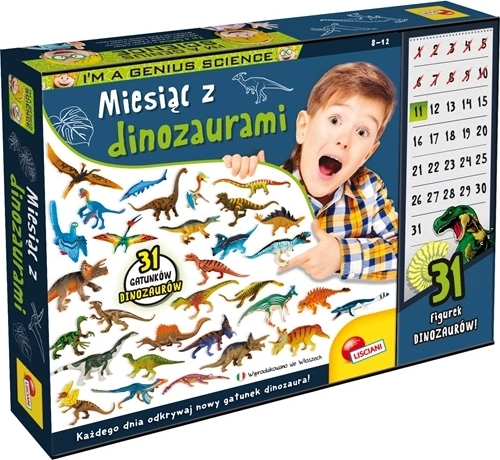 Lisciani I'm a genius Måned med dinosaurer – læringssæt til 31 dage