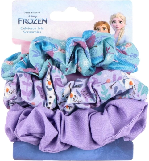 Sæt med stofhårelastikker Disney Frozen – Frost (3 stk.)