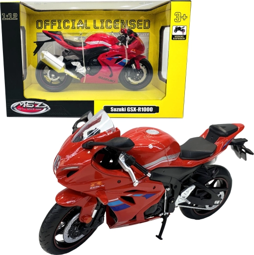 Maisto Suzuki GSX-R1000 2006 metalmotorcykelmodel i målestok 1:12