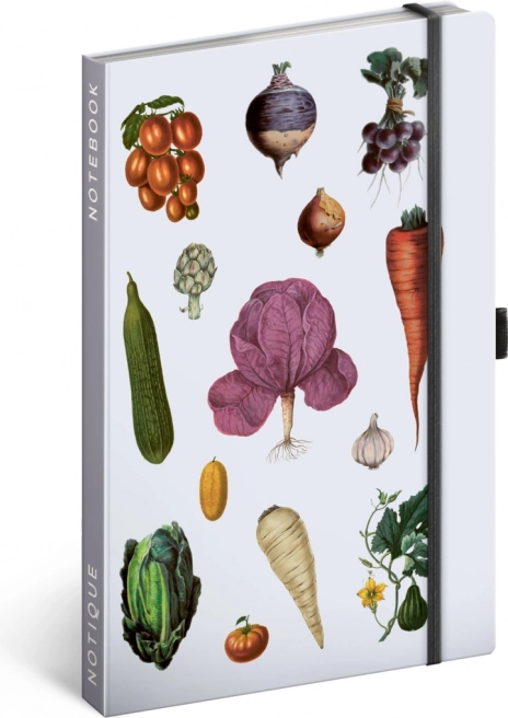 Notes Zelenina af Kateřina Winterová, linjeret, 13 × 21 cm