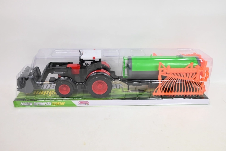 Traktor med landbrugsmaskine