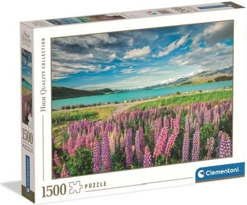 Puslespil Valmuer ved Lake Tekapo 1500 brikker