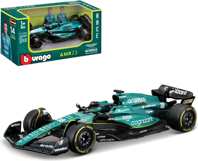 BBurago Aston Martin AMR23 Lance Stroll Formel 1-model 1:43