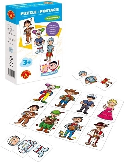 Puslespil figurer, sjov og læring