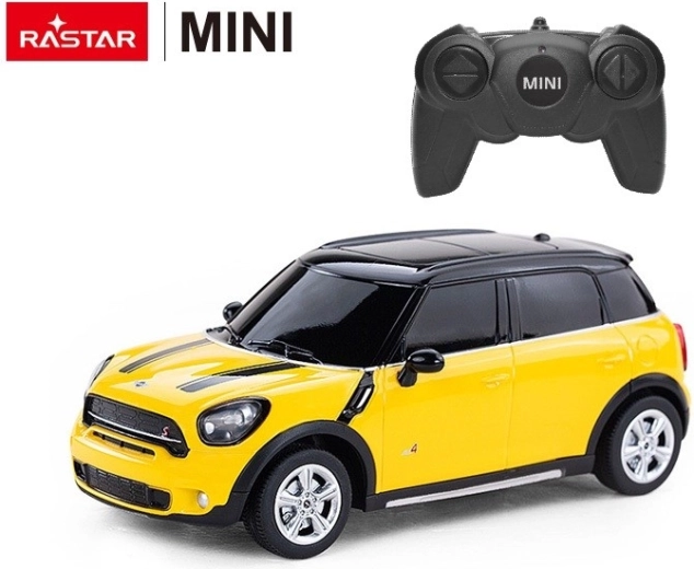 Rastar Mini Cooper S Countryman RC-bil 1:24 gul - 1 stk.