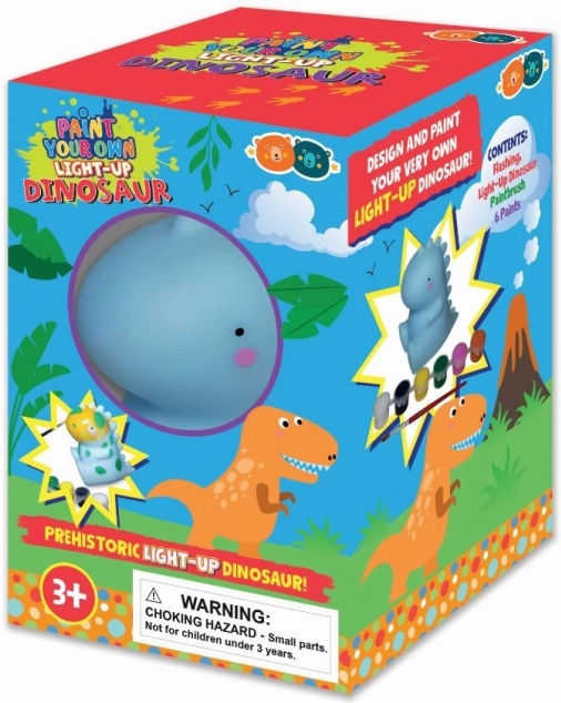 Lysende dinosaur til at male