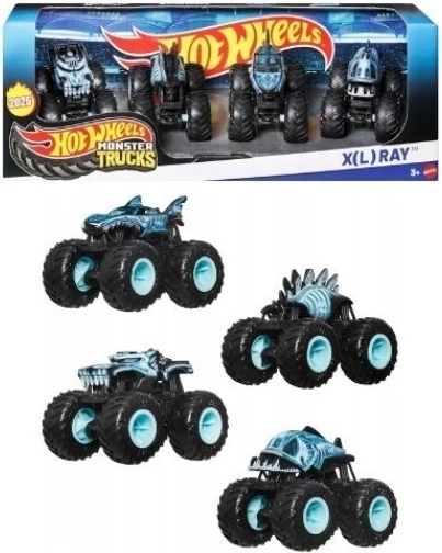 Hot Wheels monster truck XL Ray – sæt med 4 stk.