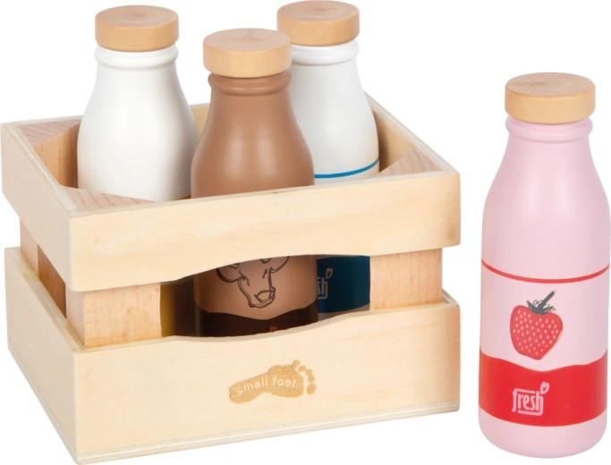 Small foot trækasse med mælkedrikke