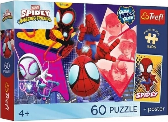 Puzzle Premium Plus Kids Spidey og venner – utrolige eventyr 60 brikker