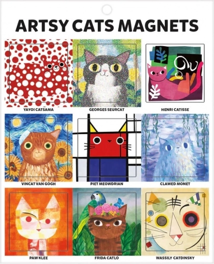 Mudpuppy Kunstkatte - magneter 9 stk