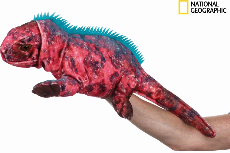 National Geographic leguanhånddukke 23 cm