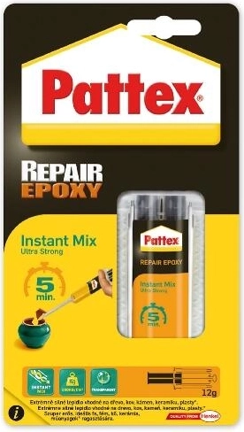 Epoxyklæber 11 ml, 5 minutter PATTEX Repair Uni