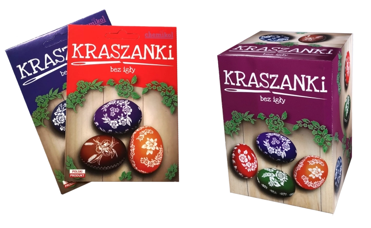 Påskeæg – sæt med 3 fødevarefarver og klistermærker