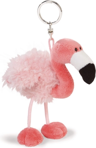Nøglering flamingo beanbag 10 cm - 1 stk.