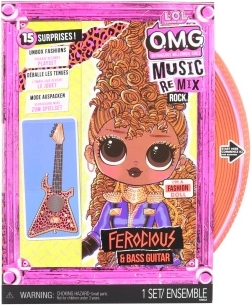 L.O.L. Surprise! OMG ReMix Rock stor søster-dukke Ferocious – 15 overraskelser - 1 stk.