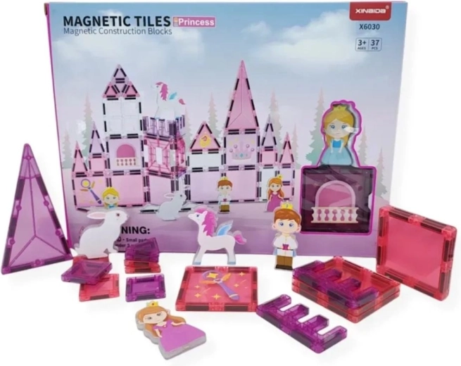 Magnetiske byggeklodser Magical Magnet Princess – 37 dele