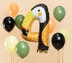 Folieballon nummer 4 - Tukan 68 x 91 cm