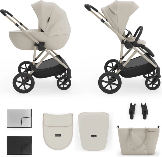 Kinderkraft kombivogn 2i1 Prime 3 sand dune