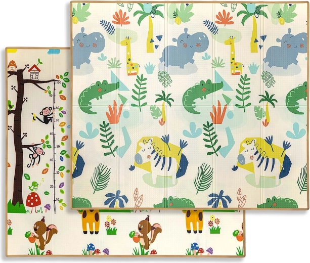 Milly Mally foldbar skummåtte Play savanna and tree t1