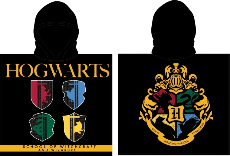 Harry Potter-poncho til drenge 55 × 110 cm