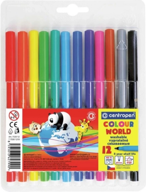 Farvede tuscher CENTROPEN - 12 farver