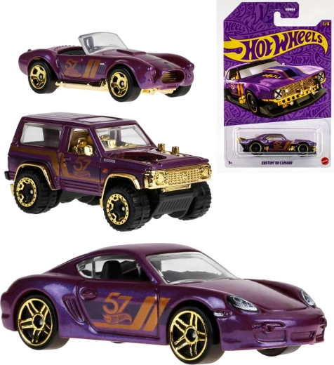 Mattel Hot Wheels-bil 57th Anniversary Purple and Gold Series 1:64 – 1 stk.