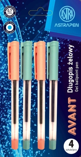 Gelpen ASTRA Avant 0,7 mm, sæt 4 stk.