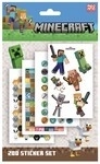 Minecraft klistermærkesæt 200 stk.
