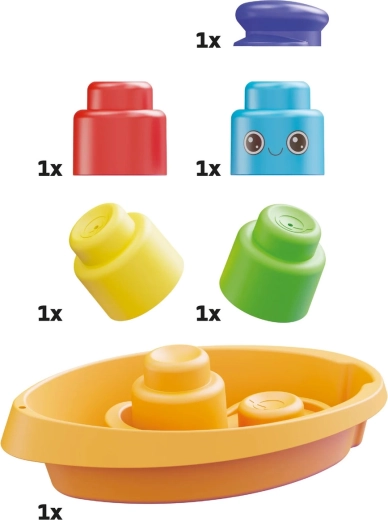 Momy Soft bløde klodser med båd