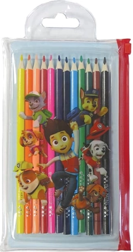 Paw Patrol farveblyanter i genlukkeligt PVC-etui (12 stk.)