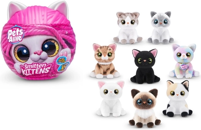 Interaktivt plyslegetøjskatte ZURU Pets Alive Smitten Kitten