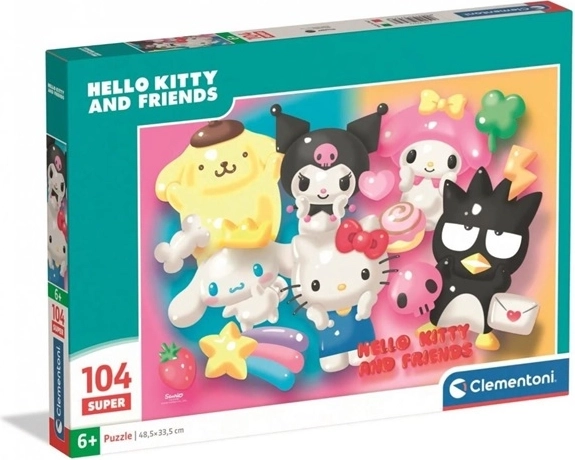 Clementoni puzzle Super Color Hello Kitty 104 brikker