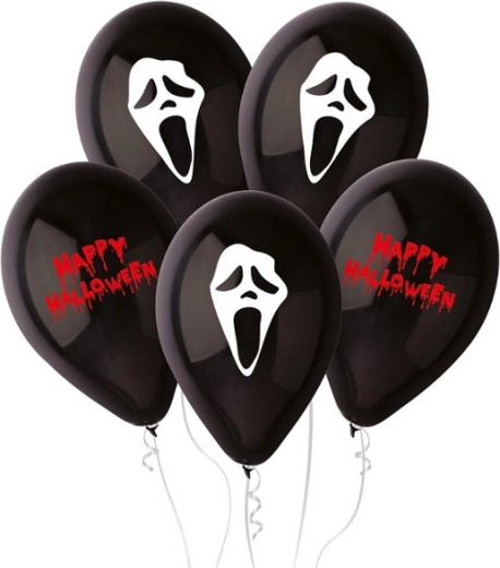 Gemar pastel premiumballoner 12" uhyggelig Halloween (5 stk.)