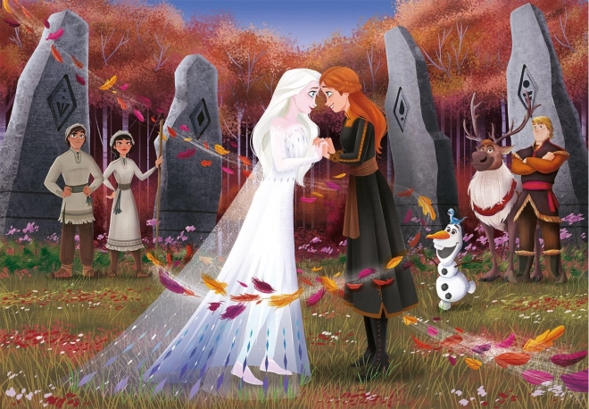 Clementoni puslespil Frost 2 – søstrene, 104 brikker