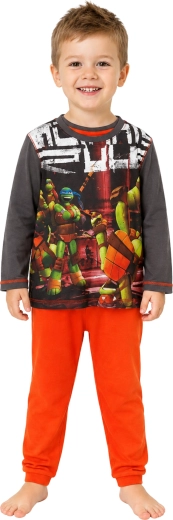 Drengepyjamas Teenage Mutant Ninja Turtles i antracit og orange