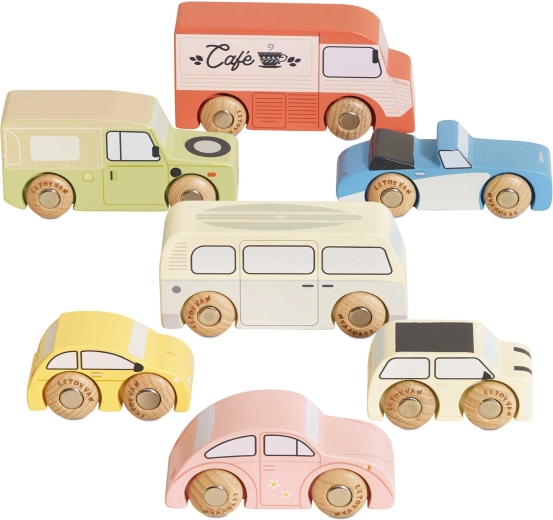 Le Toy Van vintage sæt med træbiler