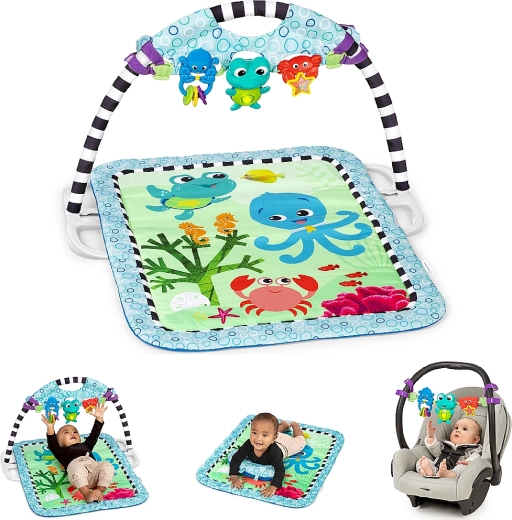 Legetæppe BABY EINSTEIN Neptune 3-i-1 med lys og musik