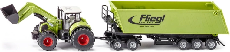 Siku Farmer traktor med frontlæsser og tiptrailer