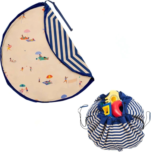Play&Go Noomad udendørs legetæppe og opbevaringspose til legetøj beach